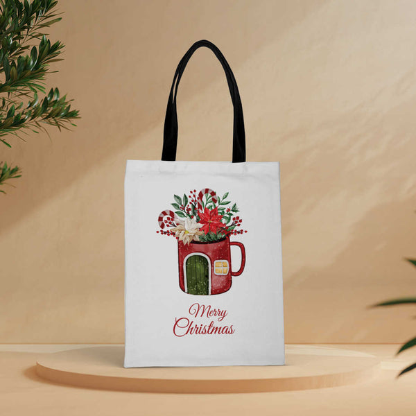 Merry Christmas Joy Festive Tote Bag for the Holidays - Uncommongifts.in